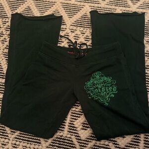 TWISTED HEART Emerald Green tracksuit with Embellished Design